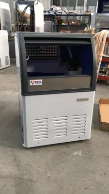 Máquina de fazer cubos de gelo comercial automática de 100kg/fabricante de gelo puro residencial para loja de sobremesas de café e gelo