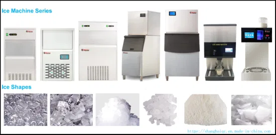 Uso comercial Bullet/Cubo/Granular/Floco/Esmagado/Pepita Máquina de gelo, Máquina de fazer gelo, Máquina de gelo Zb